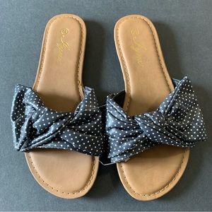 NEW Lynx Polka Dot Sandals Flip Flops 7.5